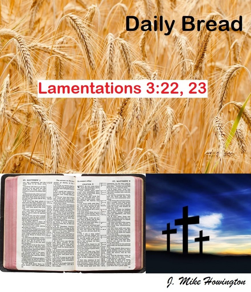 DB Lament 3:22, 23